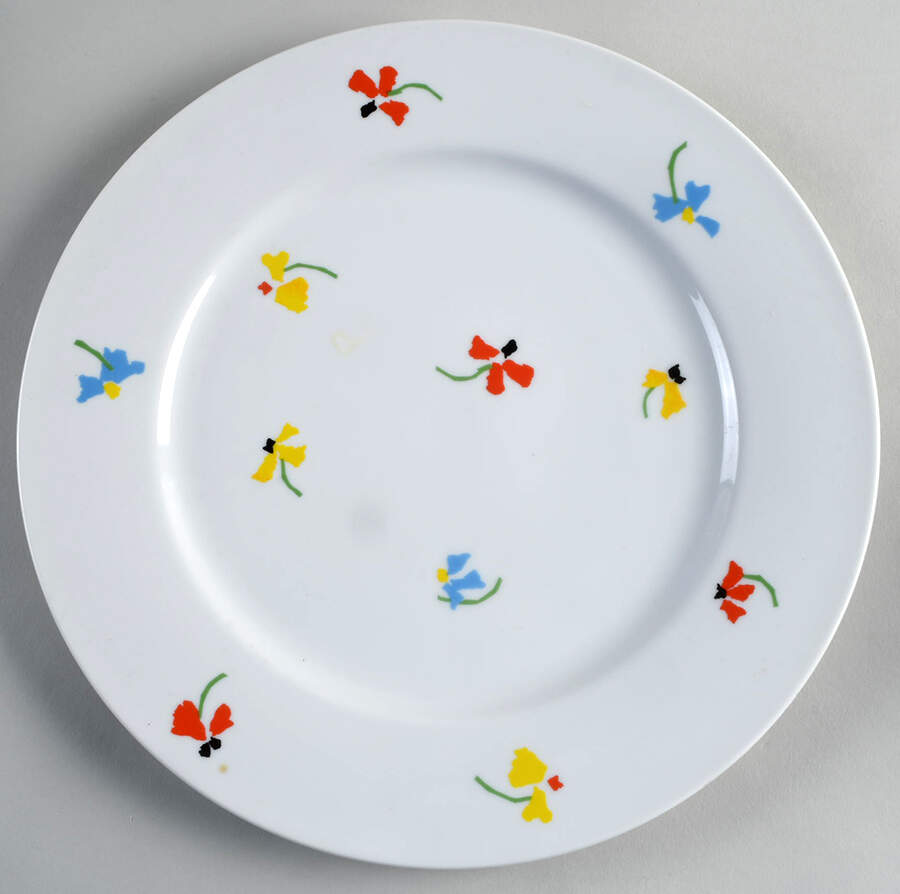 Primary Petals 12" Chop Plate (Round Platter) by Studio Nova-1