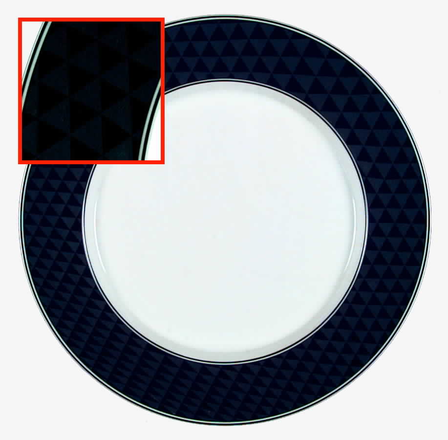 Pyramid Black Dinner Plate by Studio Nova-1