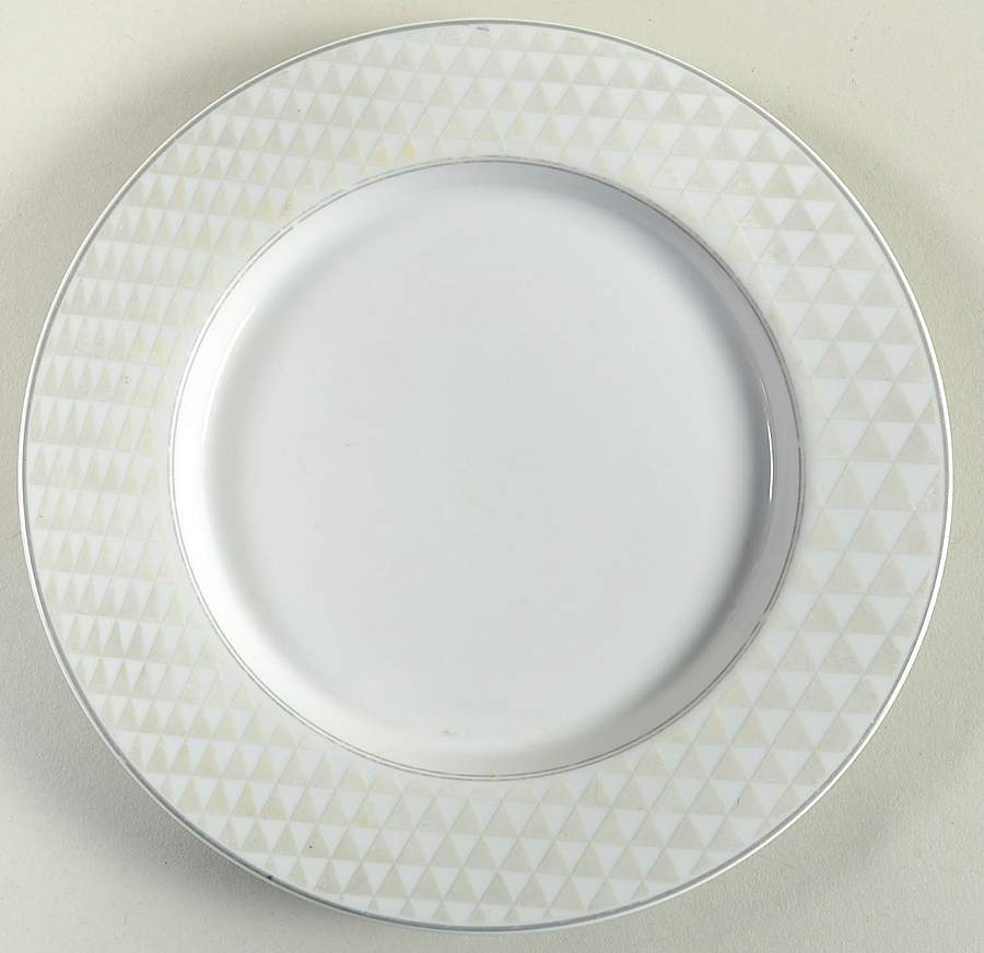 Pyramid White Salad Plate by Studio Nova-1