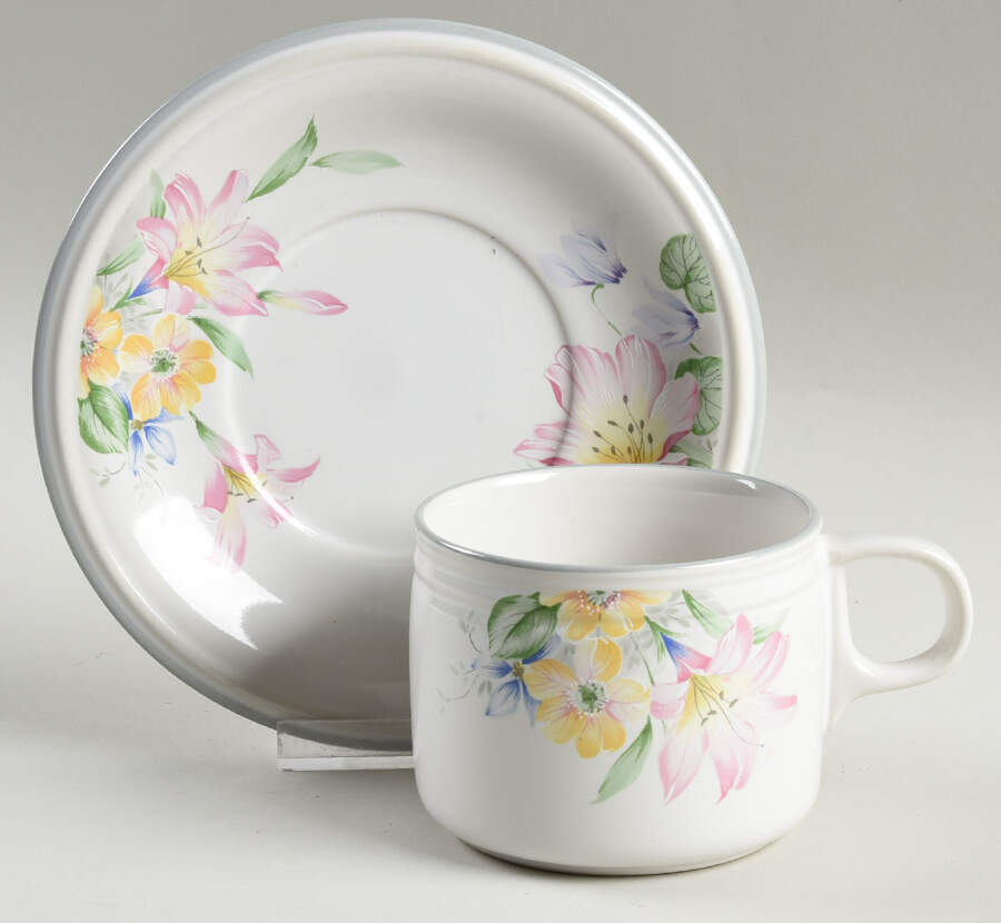 Reverie Flat Cup & Saucer Set by Studio Nova-1