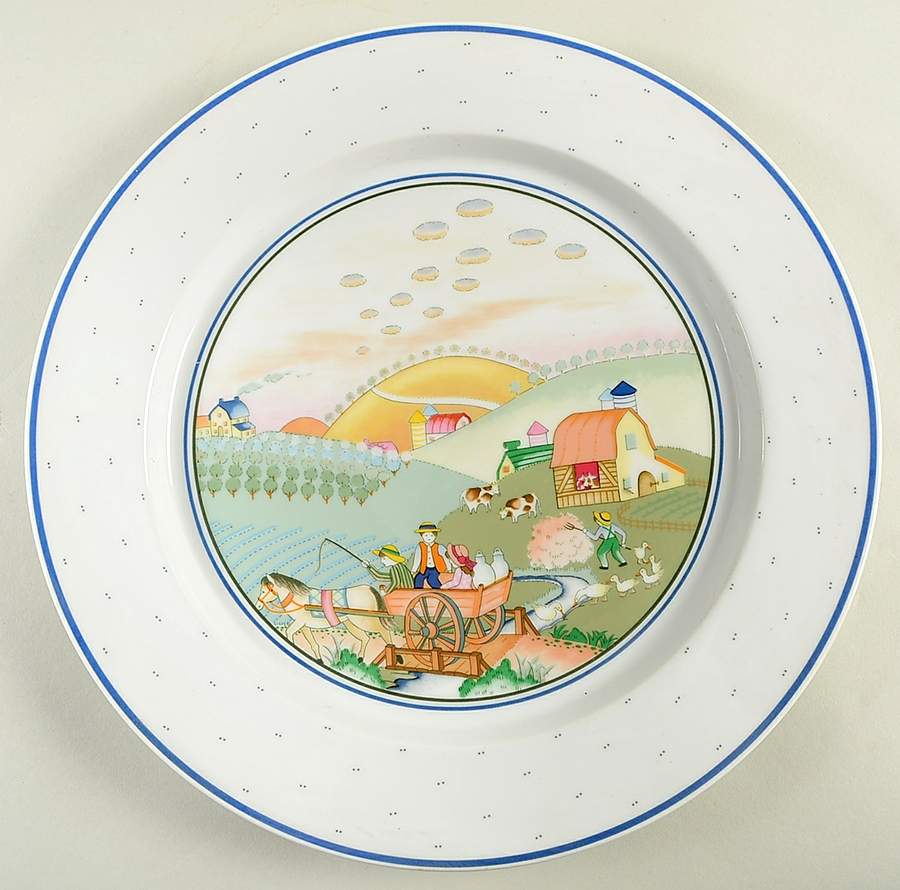 Rolling Hills 12" Chop Plate (Round Platter) by Studio Nova-1