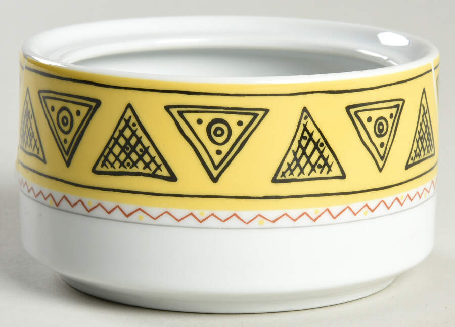 Sketch Book Yellow Sugar Bowl No Lid by Studio Nova-1