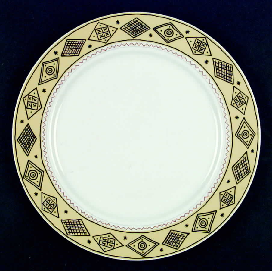 Sketch Book Yellow Dinner Plate by Studio Nova-1