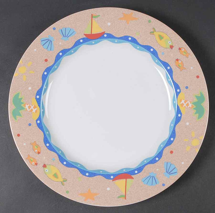 Soft Seas 12" Chop Plate (Round Platter) by Studio Nova-1