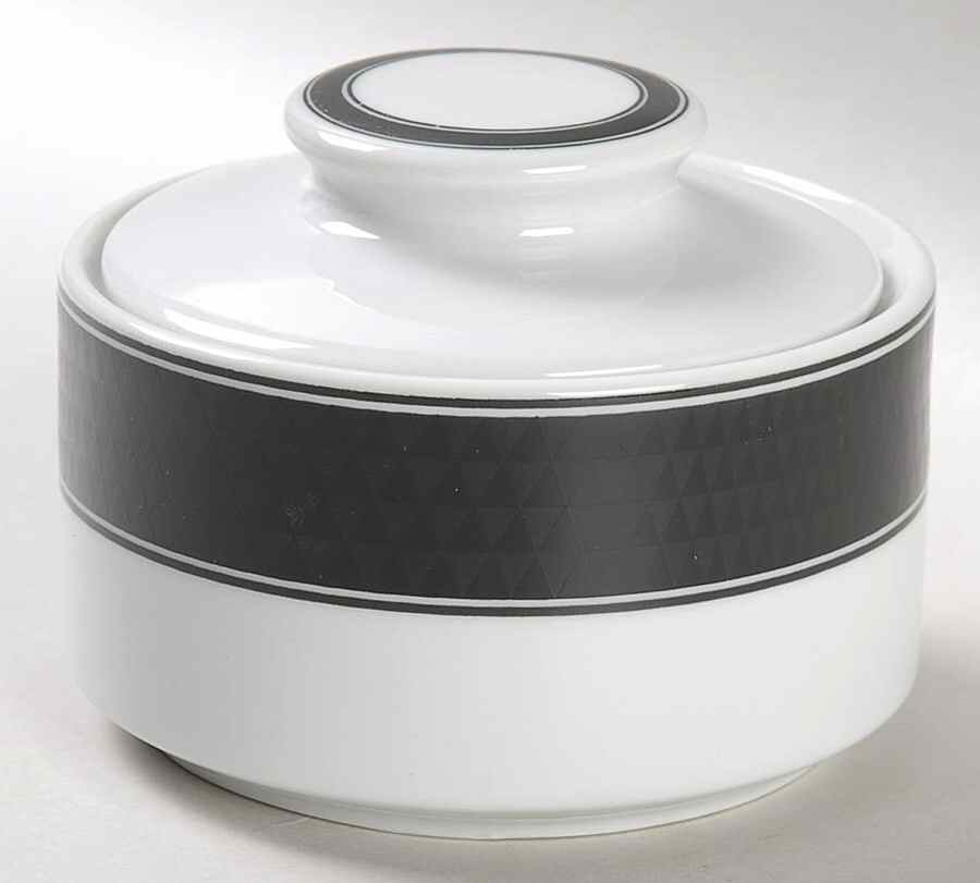 Spectrum Black Sugar Bowl & Lid by Studio Nova-1