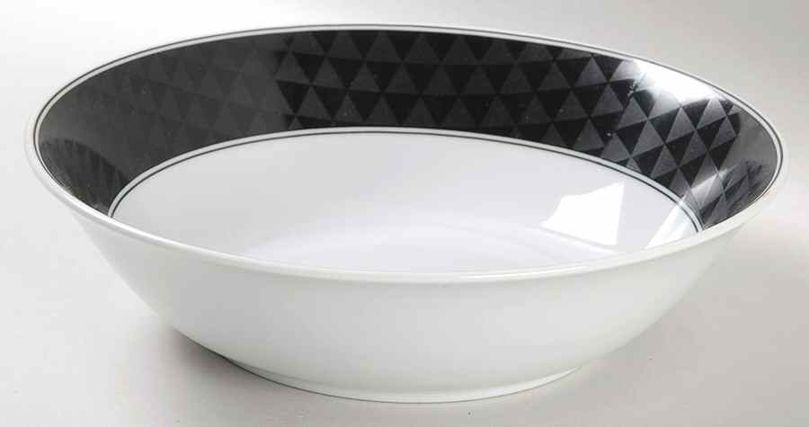 Spectrum Black 9" Round Vegetable Bowl by Studio Nova-1