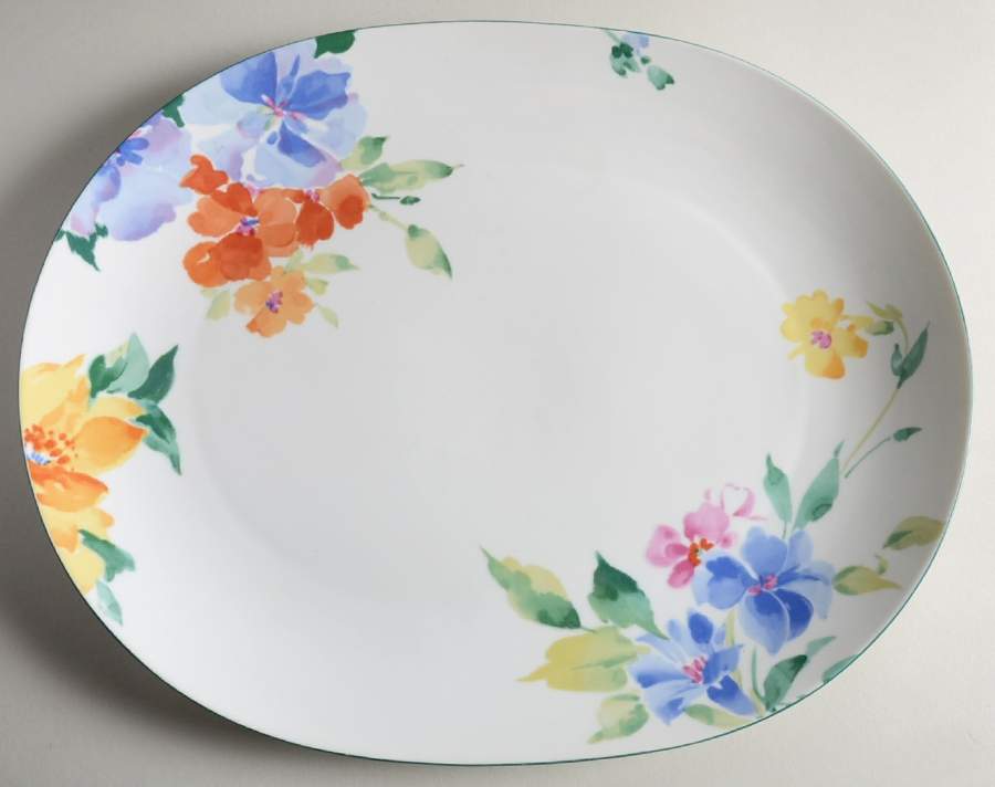 Spring Rhapsody 14" Oval Serving Platter by Studio Nova-1