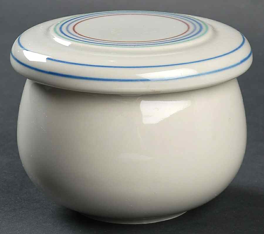 Sun Circles Sugar Bowl & Lid by Studio Nova-1