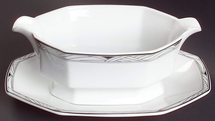 Synthesis Gravy Boat & Underplate by Studio Nova-1