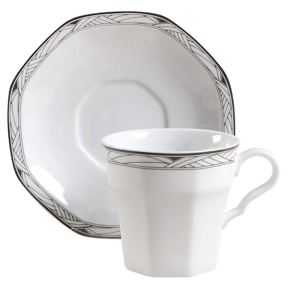 Synthesis Flat Cup & Saucer Set by Studio Nova-1