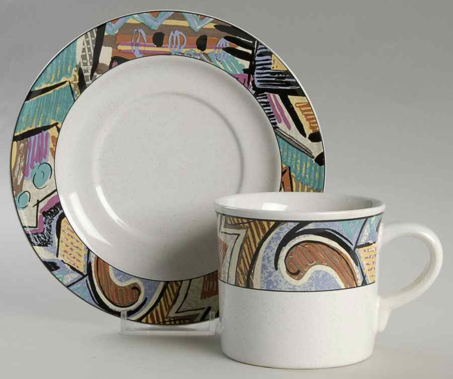 Taboo Flat Cup & Saucer Set by Studio Nova-1