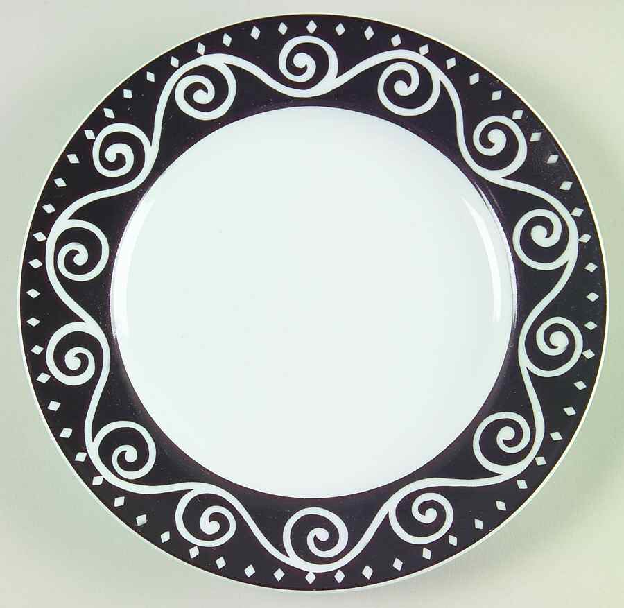 Tango Black Salad Plate by Studio Nova-1