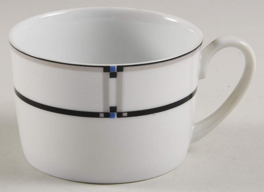 Tangent Black Blue Flat Cup by Studio Nova-1