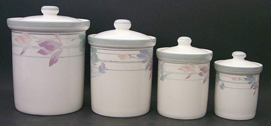 Tender Bloom (4 Piece) Canister Set (Box Set) by Studio Nova-1