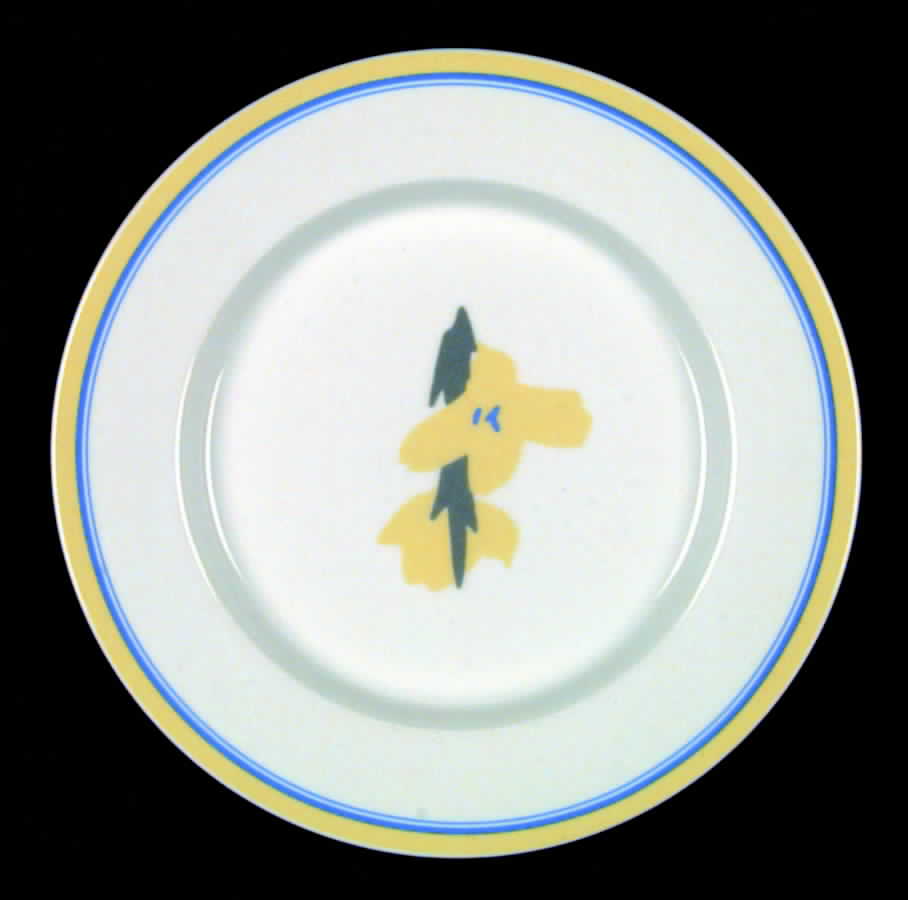Terrace Twist Yellow Salad Plate by Studio Nova-1