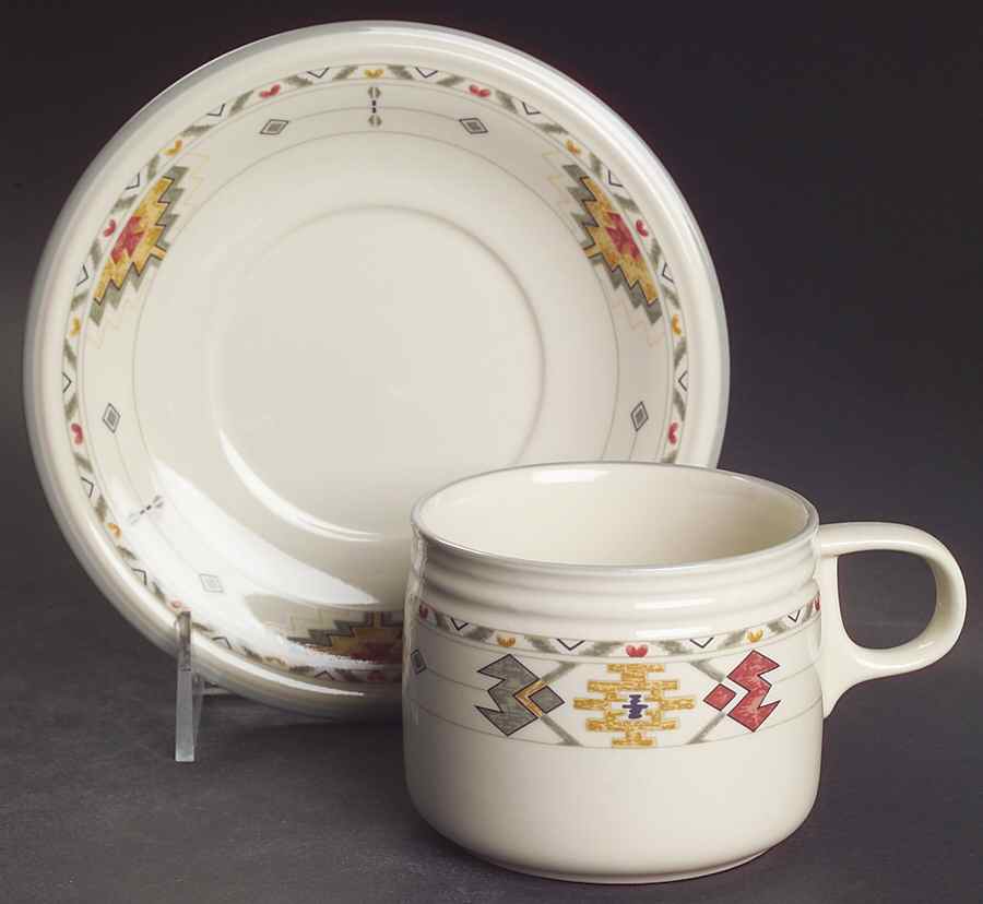 Timberline Flat Cup & Saucer Set by Studio Nova-1