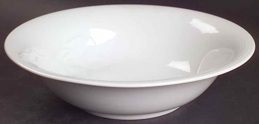 Tulip White 9" Round Vegetable Bowl by Studio Nova-1