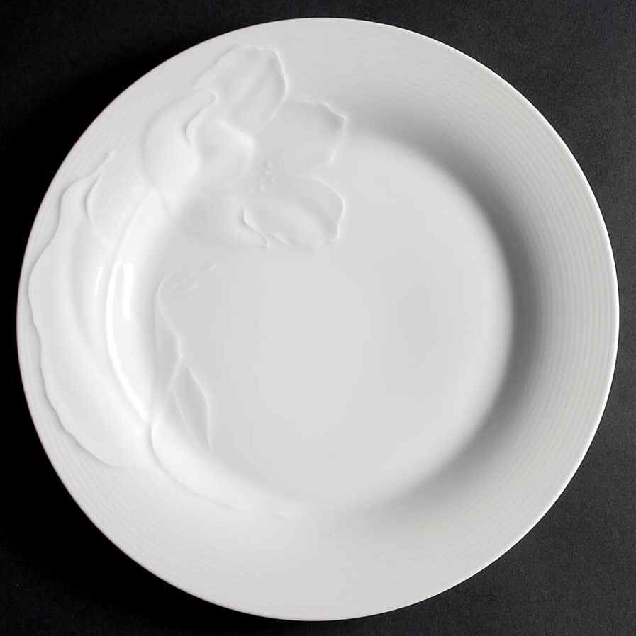 Tulip White Dinner Plate by Studio Nova-1