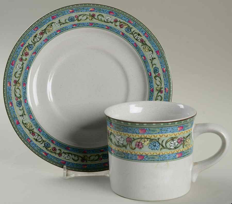 Vienna Garden Flat Cup & Saucer Set by Studio Nova-1