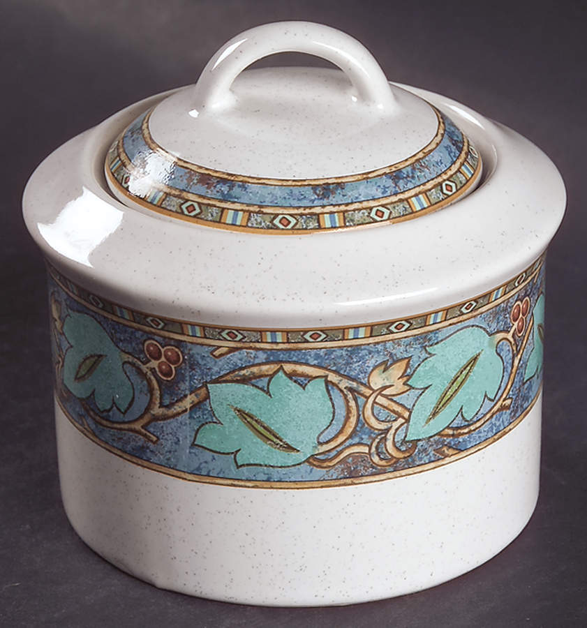 Village Trail Sugar Bowl & Lid by Studio Nova-1