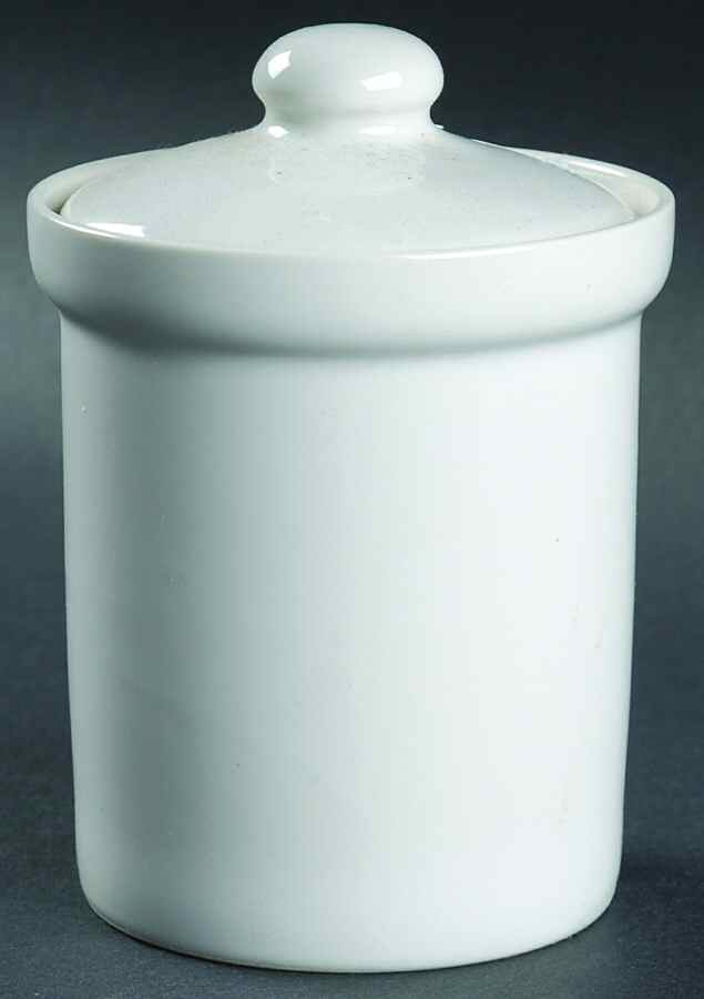 White Meringue Small Canister & Lid by Studio Nova-1
