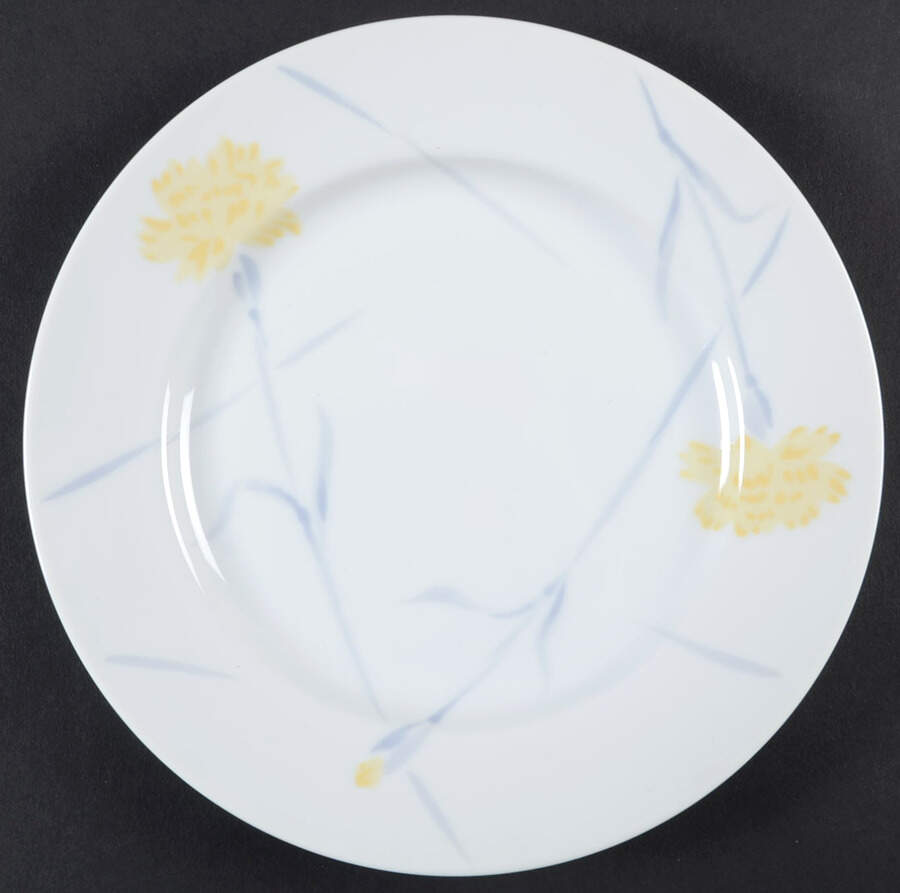 Yellow Carnations Salad Plate by Studio Nova-1