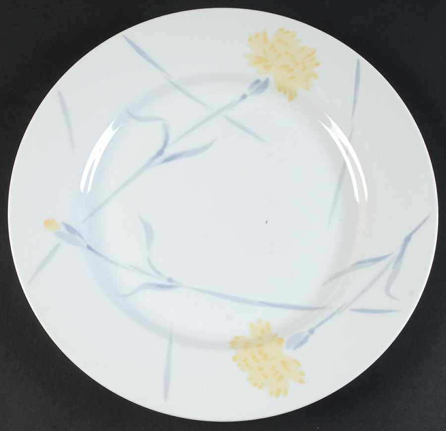 Yellow Carnations 12" Chop Plate (Round Platter) by Studio Nova-1