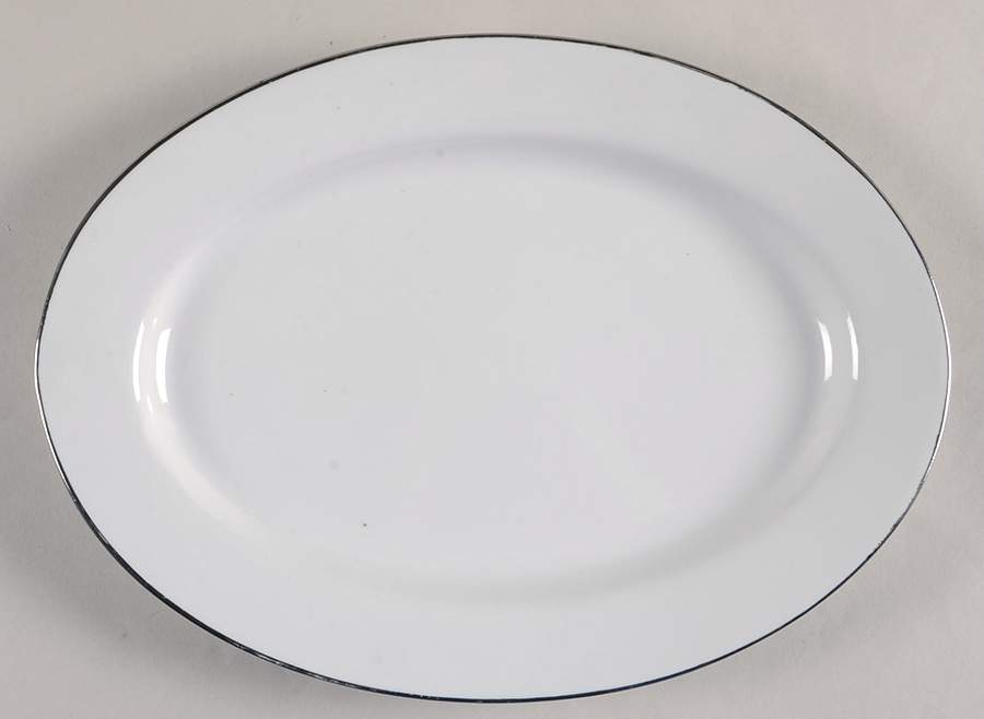 Sterling Affair 12" Oval Serving Platter by Sun Chow-1
