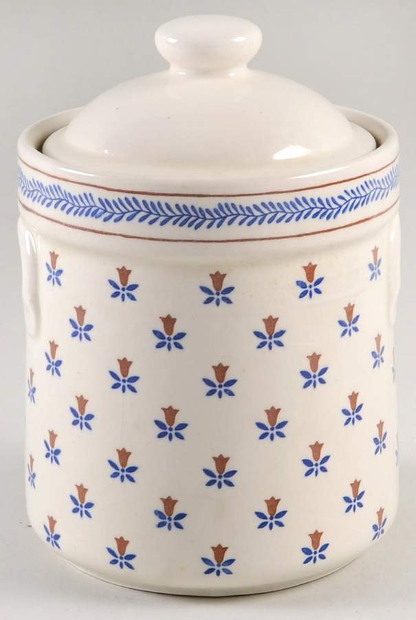 Country Field Medium Canister & Lid by Sanyei-1