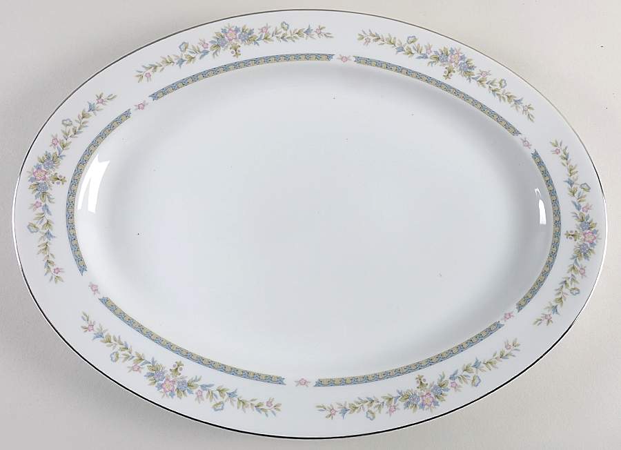 Shelly (Japan) 16" Oval Serving Platter by Society (Japan)-1