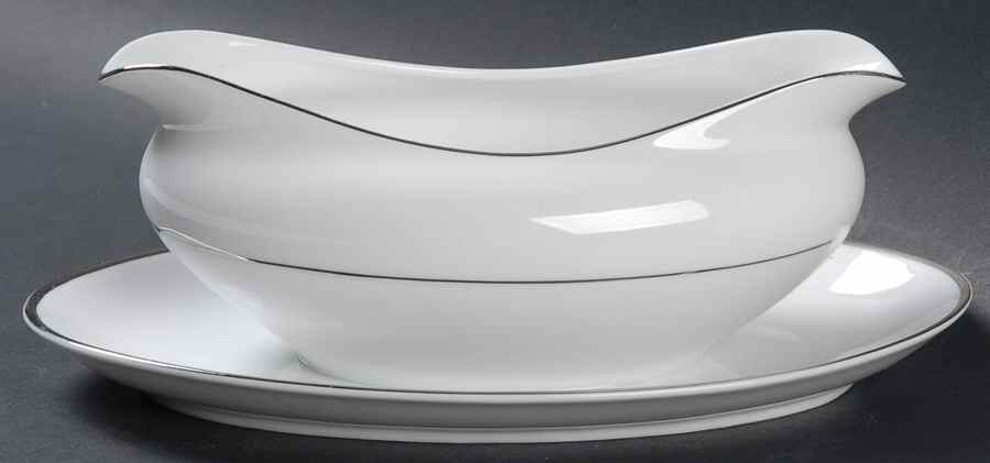 Simplicity (Japan) Gravy Boat with Attached Underplate by Society (Japan)-1