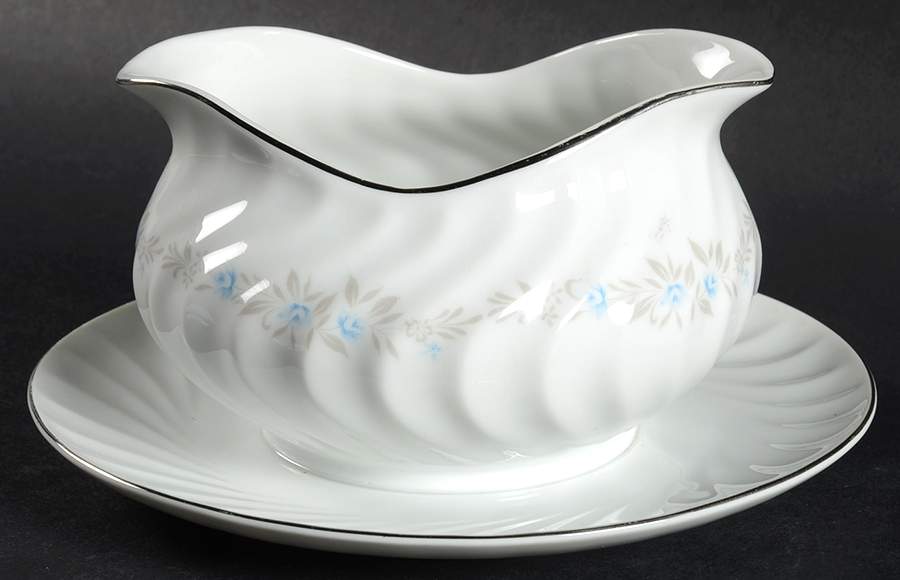 Spring Classic (Japan) Round Gravy Boat/Attached Underplate by Society (Japan)-1