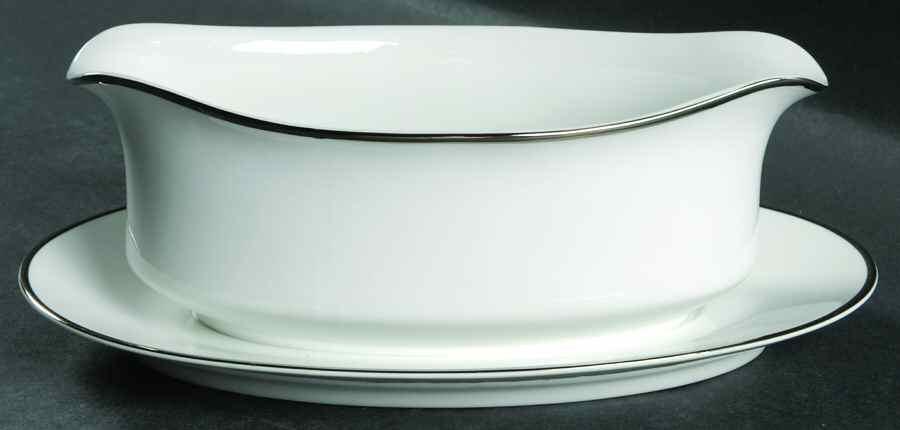 Wedding Ring Gravy Boat with Attached Underplate by Society (Japan)-1
