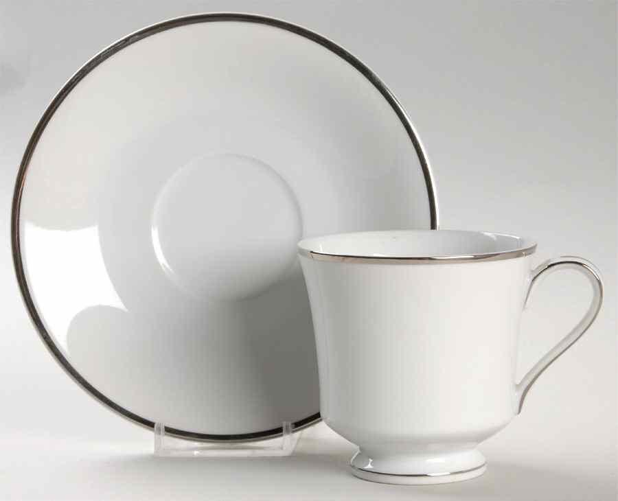 Wedding Ring Footed Cup & Saucer Set by Society (Japan)-1