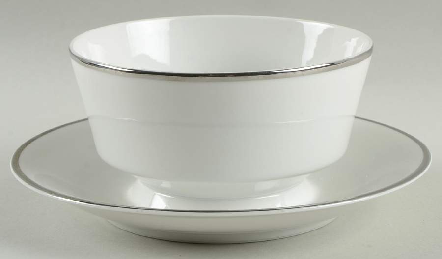 Wedding Ring Gravy Boat with Attached Underplate by Society (Japan)-1