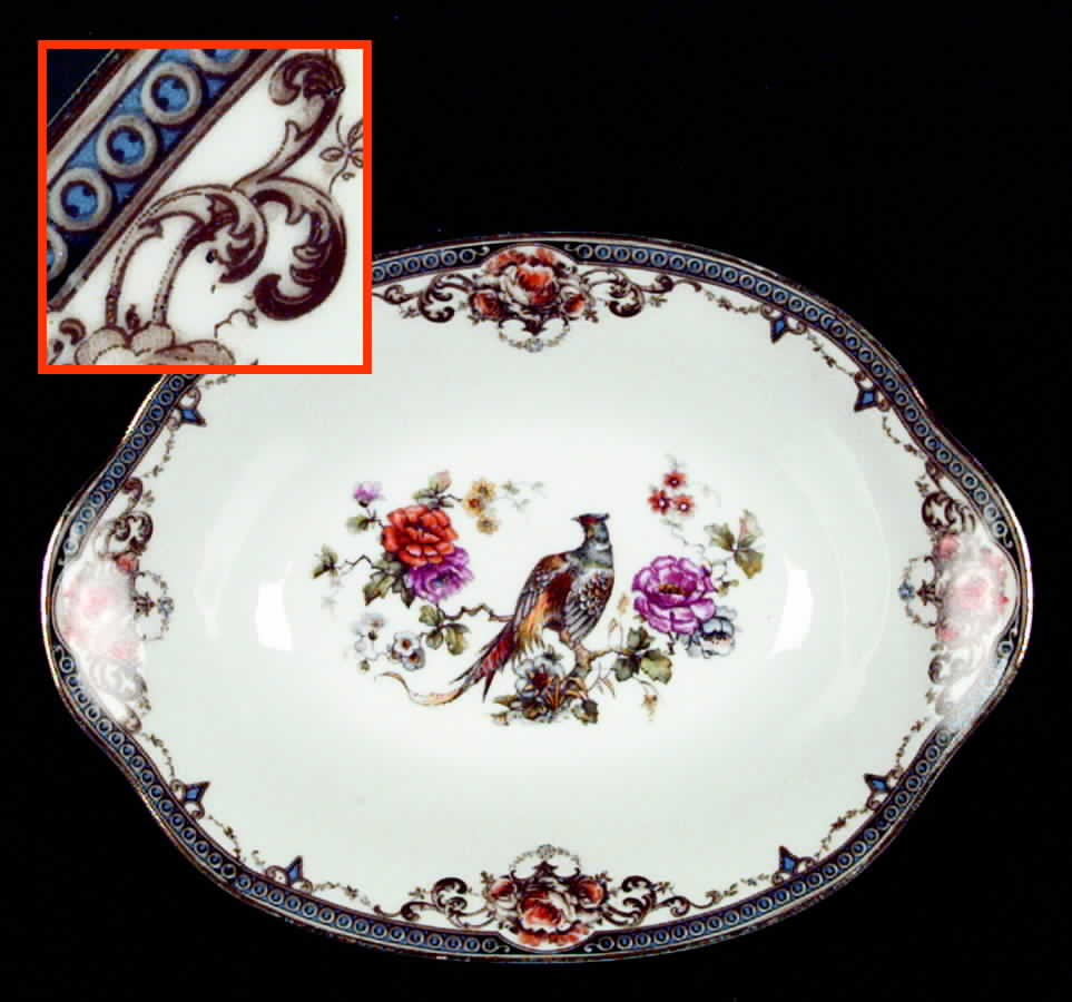 Pheasant 9" Oval Vegetable Bowl by Sommer & Matschak-1