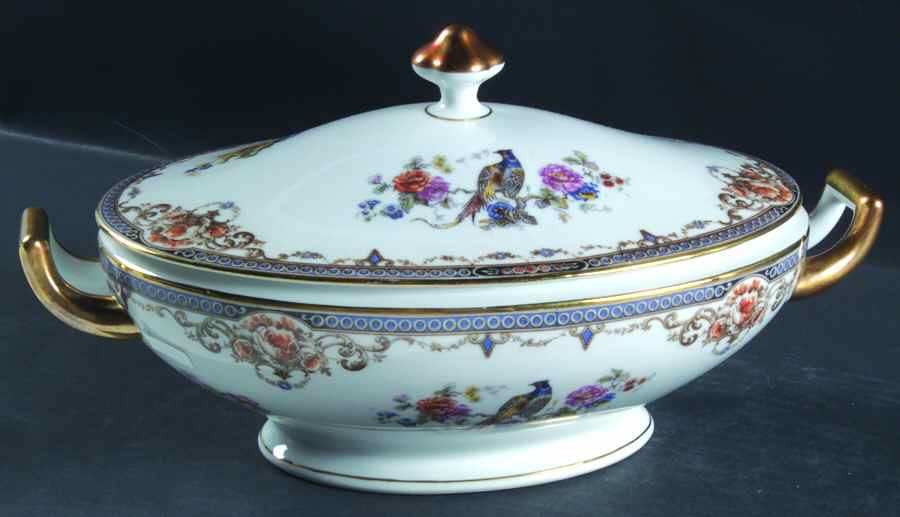 Pheasant Oval Covered Vegetable by Sommer & Matschak-1