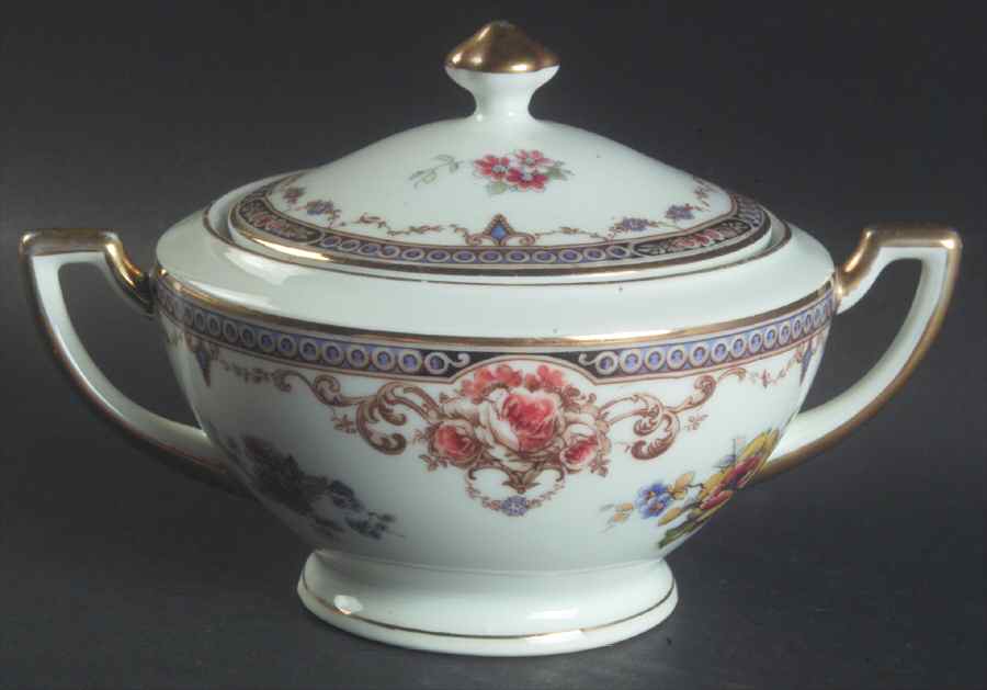 Pheasant Sugar Bowl & Lid by Sommer & Matschak-1