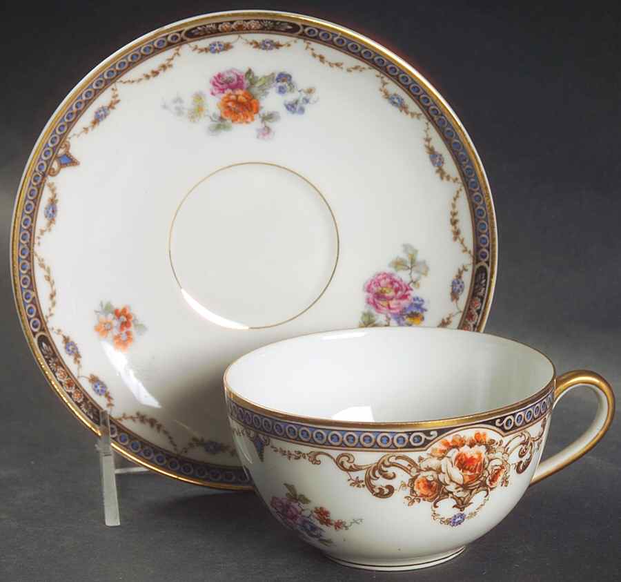 Pheasant Flat Cup & Saucer Set by Sommer & Matschak-1