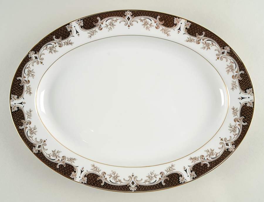 2477 14" Oval Serving Platter by Sone-1