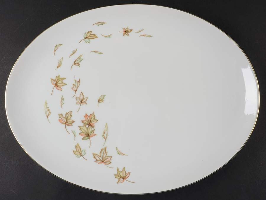 Autumn Fantasy 15" Oval Serving Platter by Sone-1