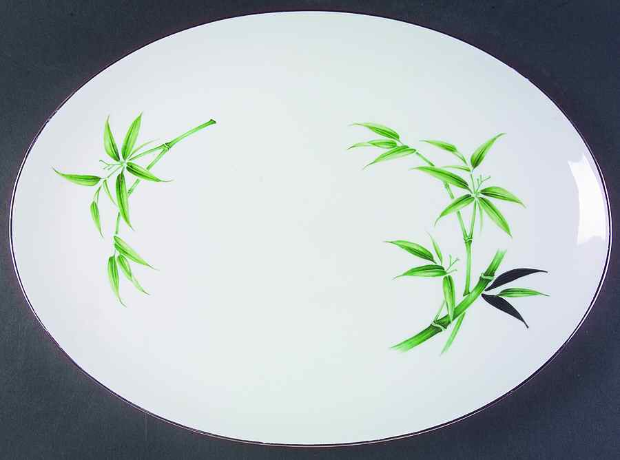 Bamboo 16" Oval Serving Platter by Sone-1