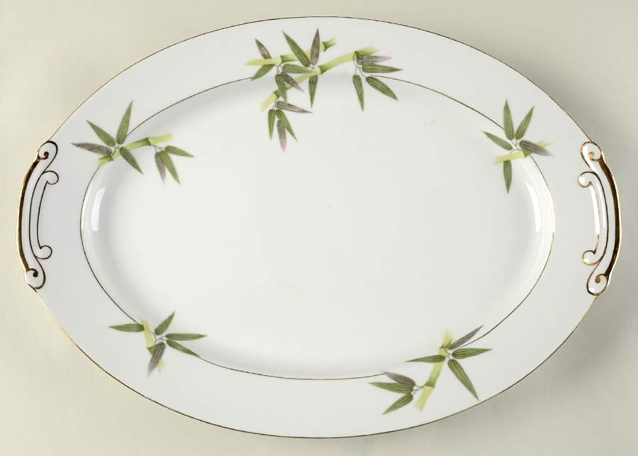 Bamboo 16" Oval Serving Platter by Sone-1