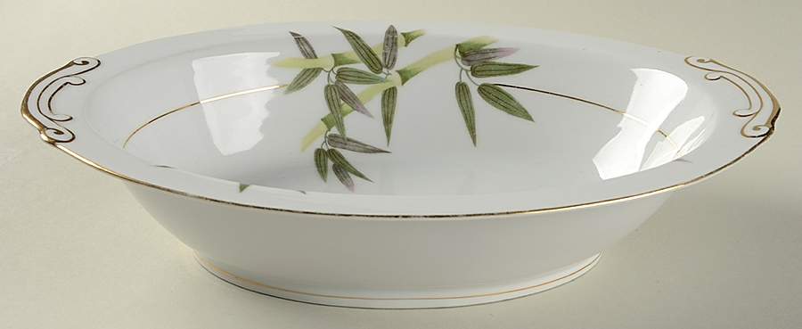 Bamboo 10" Oval Vegetable Bowl by Sone-1