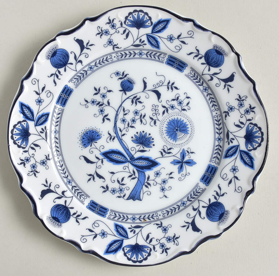 Blue Onion Salad Plate by Sone-1