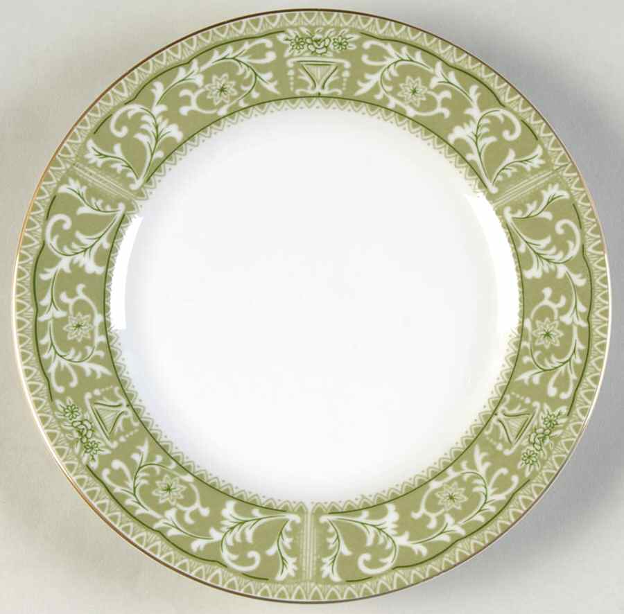 Bounty Green Bread & Butter Plate by Sone-1