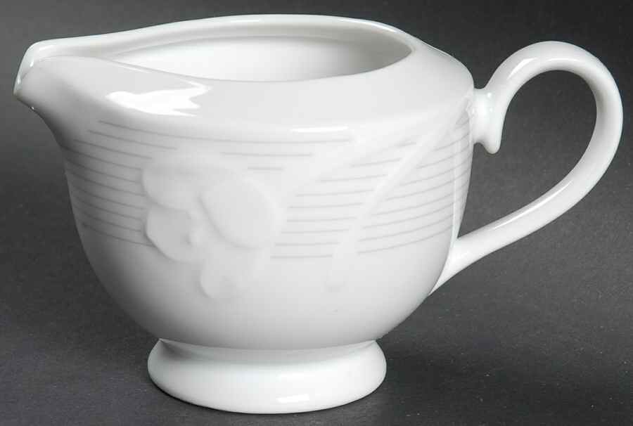 Calais White Creamer by Sone-1