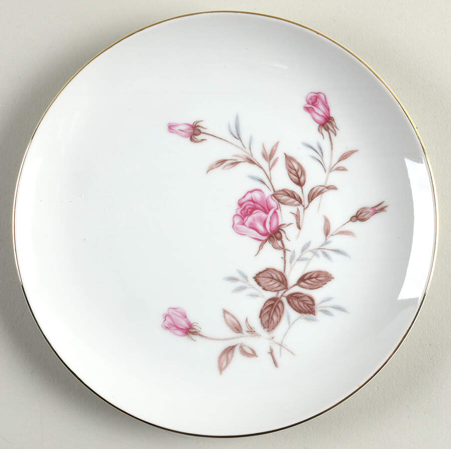 Cashmir Rose Salad Plate by Sone-1