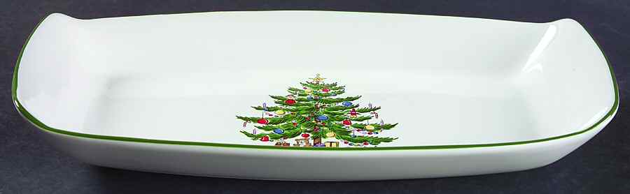 Christmas Tree 10" Rectangular Tray by Sone-1