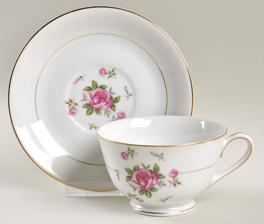First Love Footed Cup & Saucer Set by Sone-1
